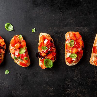 bruschetta on toast