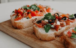 Grape Tomato Bruschetta