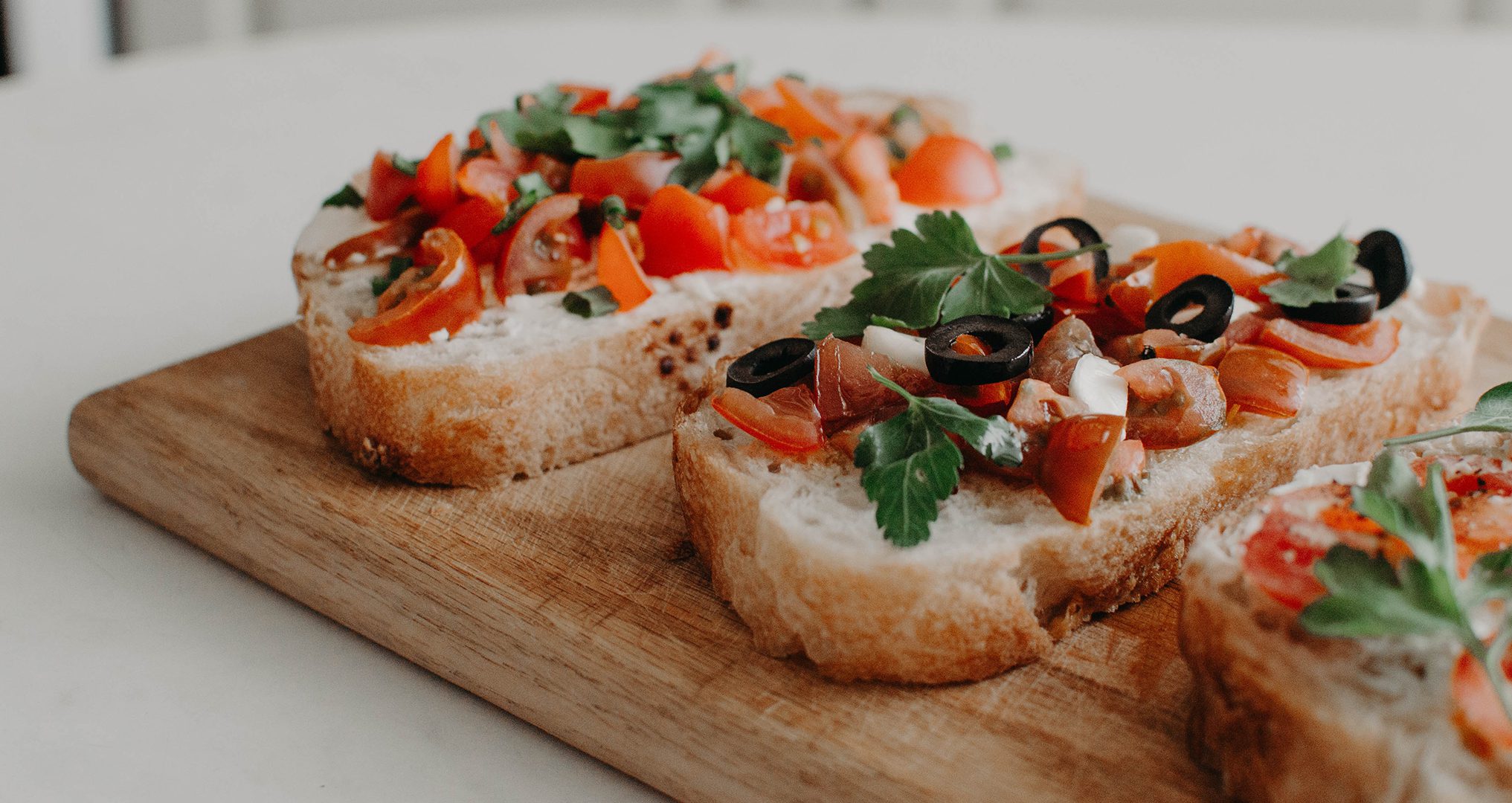 Grape Tomato Bruschetta