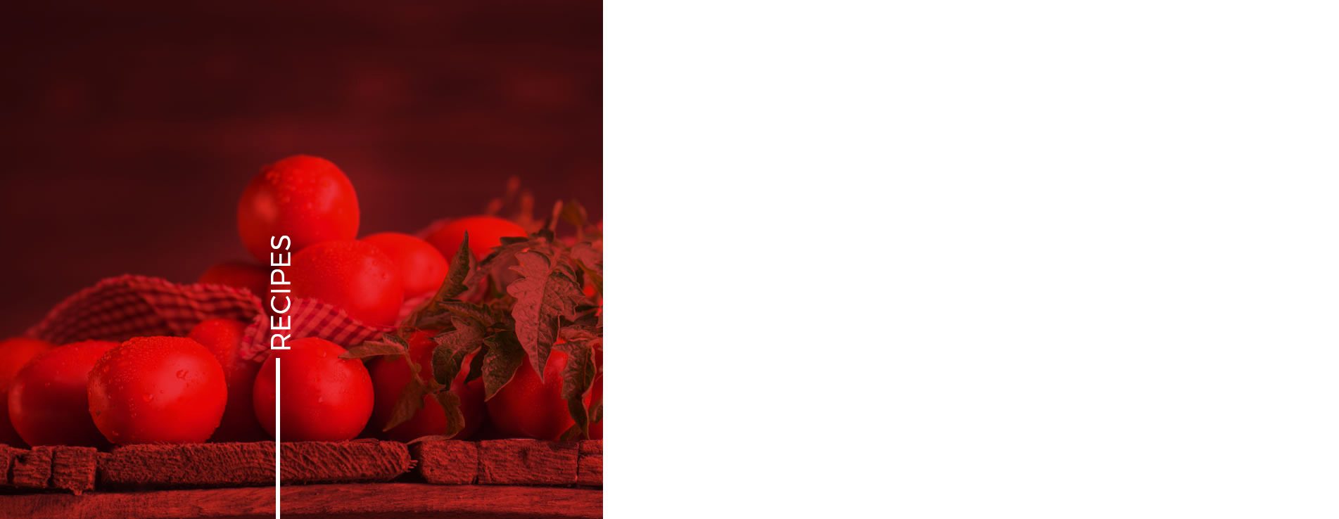 red tomato background for recipes