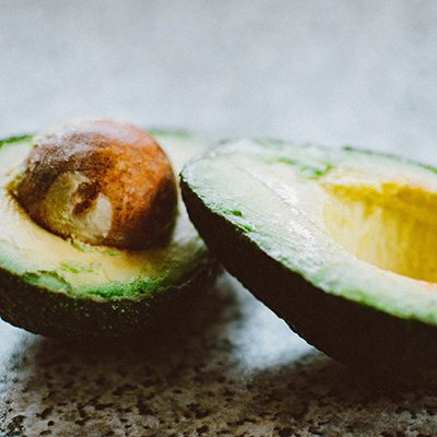 Avocados cut in half